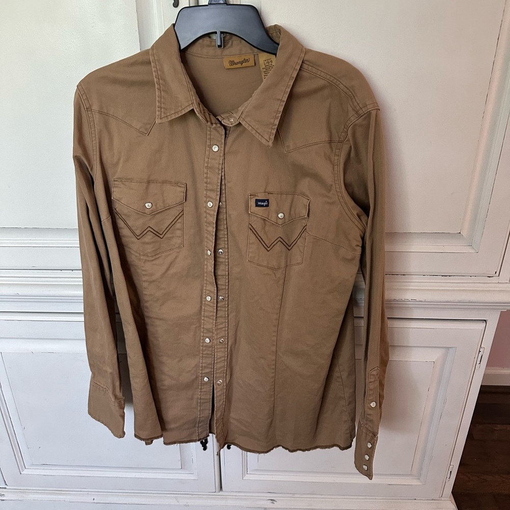 Wrangler Tan Casual Shirt